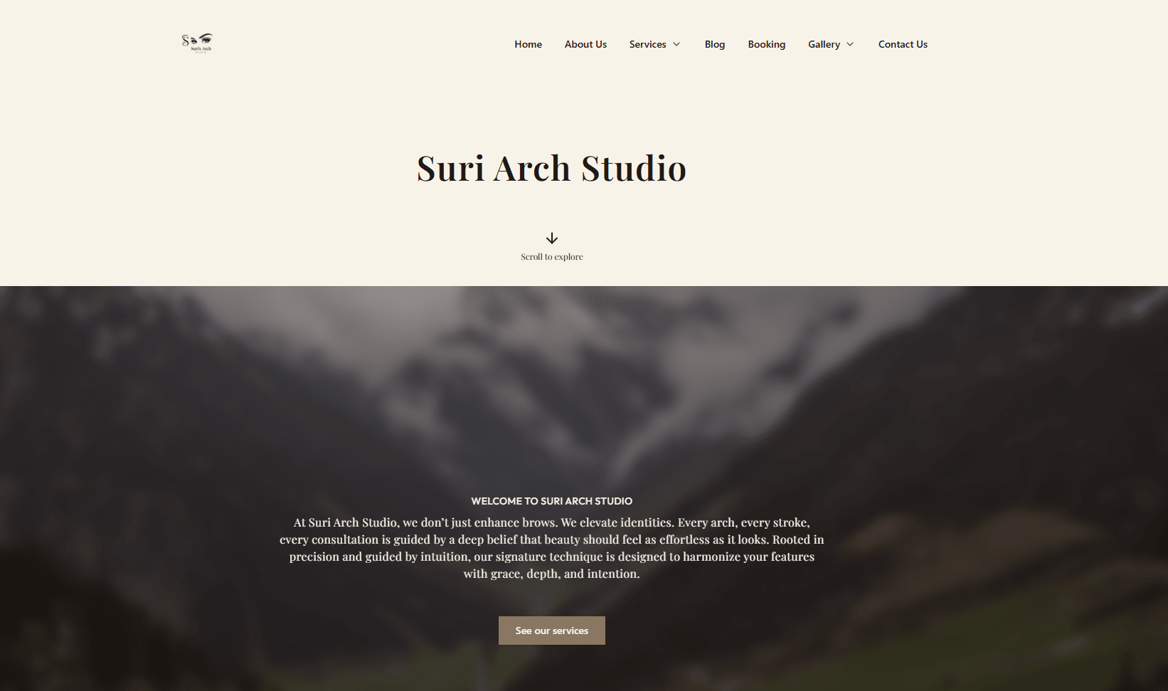 Suri Arch Studio website preview
